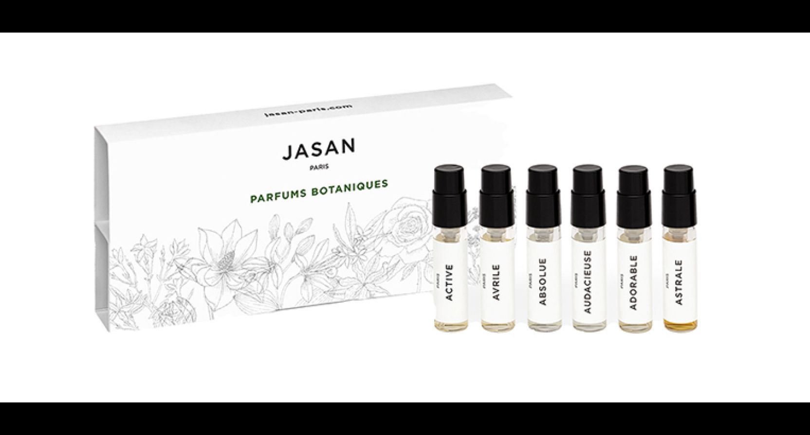 Coffret découverte des parfums botaniques Jasan